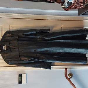 Leather trench coat by b4 Leather size large